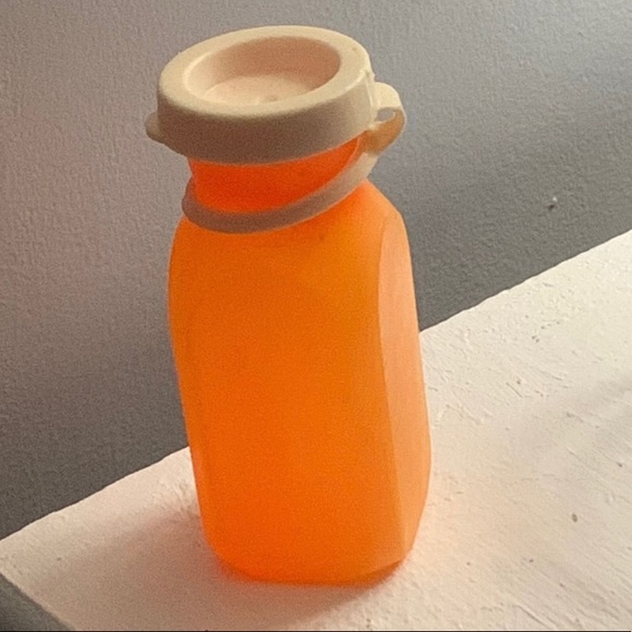 Vintage Fisher Price Chocolate Milk/Orange Juice  Plastic Bottles - Picture 3 of 3